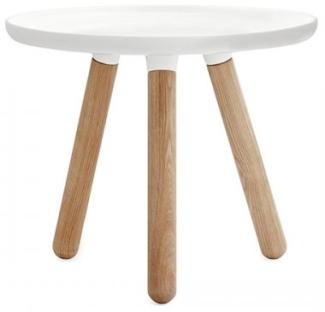 Normann Copenhagen Tablo Tisch, Kunststoff, Eschenholz, Weiß, 42x50cm