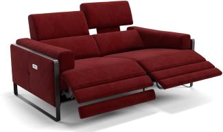 Sofanella 2-Sitzer MILO Stoffsofa Designersofa Couch in Rot