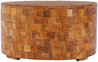 vidaXL Couchtisch 60x60x35 cm Teak Massivholz