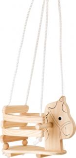 Legler small foot design Kinderschaukel aus Holz Pferd, Länge: ca. 145 cm, Schau