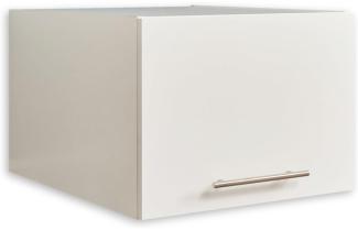 LAUNDREEZY Schrankaufsatz für Waschmaschinenschrank, Weiß - Aufsatzschrank für zusätzlichen Stauraum in der Waschküche - 50 x 38 x 67,5 cm (B/H/T)