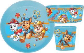 Koziol CONNECT Kindergeschirrset 3-teilig Paw Patrol organic blue - A