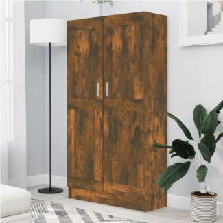 vidaXL Bücherschrank Räuchereiche 82,5x30,5x150 cm Holzwerkstoff