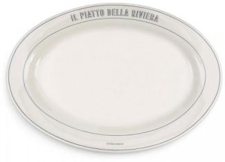 Riviera Maison Servierplatte Long Island Serving Plate Weiß 555550