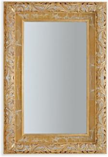 Casa Padrino Luxus Barock Spiegel Antik Gold - Italienischer Barockstil Massivholz Wandspiegel - Luxus Möbel im Barockstil - Prunkvolle Barock Möbel - Made in Italy - Luxus Barock Interior