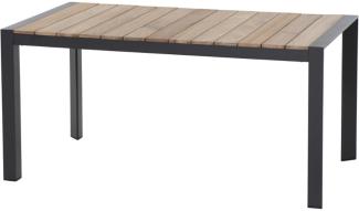 Siena Garden Zurigo Dining Tisch Aluminium/Teak 140 cm oder 160 cm 160 cm