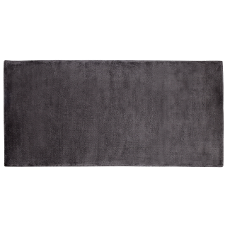 Teppich Viskose dunkelgrau 80 x 150 cm GESI II