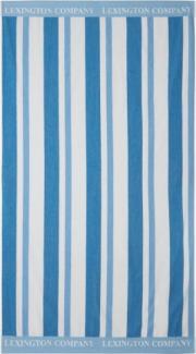 LEXINGTON Strandhandtuch Striped Cotton Terry Blue/White (100x180cm) 12420090-5600-TW40