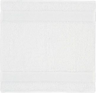 Feiler Handtücher Exclusiv mit Chenillebordüre | Seiftuch 30x30 cm | weiß