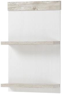 'Florenz' Hängeregal, Pinie Weiß, 40 x 62 x 12 cm