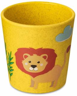 Koziol Becher Connect Cup S Africa, Kinderbecher, Kunststoff-Holz-Mix, Organic Yellow, 190 ml, 1415681