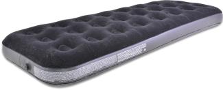 Avenli aufblasbares Luftbett, schwarz 191x73x22 cm, (Luftmatratze für 1 Person), Gästebett mit beflockter Oberfläche