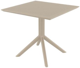 Tisch Sky 80 cm taupe