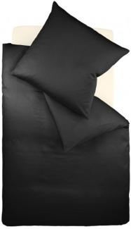 Fleuresse Interlock-Jersey-Bettwäsche colours schwarz 941 Größe: 155x200 cm
