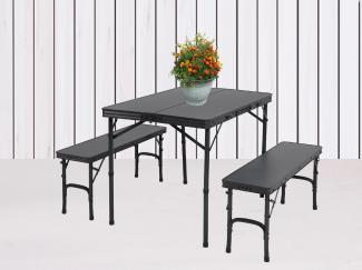 Picknicktisch-SET MAINE klappbar aus Aluminium für 4 Personen