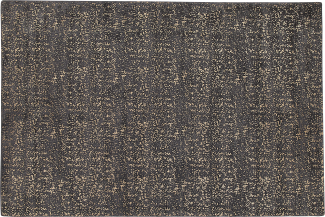 Teppich dunkelgrau-gold 140 x 200 cm abstraktes Muster ESEL