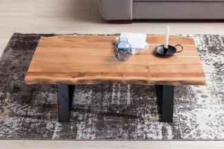 Couchtisch Tisch Baumstamm ULANA 115x60x40 cm Holz Akazie Landhausstil