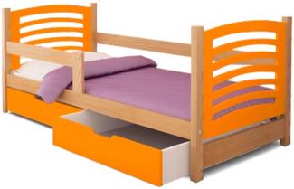 Stylefy Clif Einzelbett Kiefer Orange