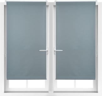 2 x Verdunkelungsrollo grau 70x210 cm 10023038