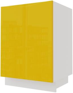 Spülenschrank NAPOLI 60x50x82cm REJS Vollauszug grifflos lackiert Farbe wählbar (NA-D1ZR/60)