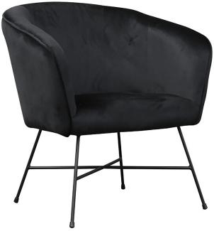 Homexperts 'IZZY' Sessel, schwarz, B 69 x H 79 x T 72 cm