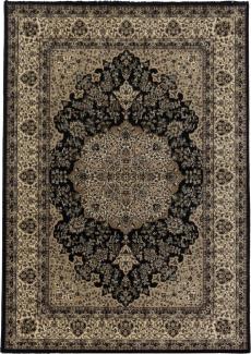 Orient Teppich Kasara rechteckig - 160x230 cm - Schwarz