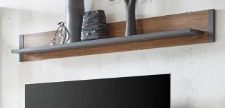 Wandboard Auburn Eiche Stirling und Matera grau 156 cm
