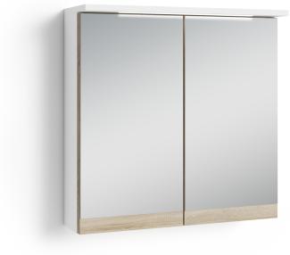 Spiegelschrank >MARINO< (BxHxT: 60x60x20 cm) in weiß - 60x60x20cm (BxHxT)