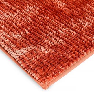 Badematte Chenille Badematte Coral Deluxe, Schimmernde Farben casa pura, Höhe 20 mm, Chenille-Struktur, Maschinenfest, 100% Polyester