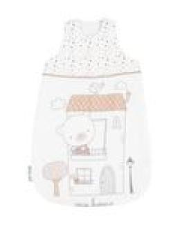 Kikkaboo Baby Schlafsack My Teddy 0-6 Monate 3. 3 TOG Reißverschluss Länge 70 cm weiß