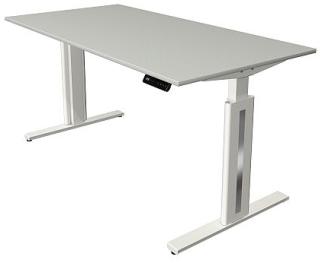 Kerkmann Schreibtisch Steh und Sitztisch MOVE 3 fresh (B) 160 x (T) 80 cm lichtgrau
