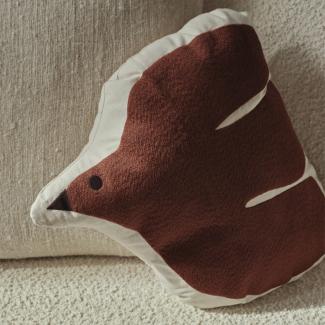 Ferm Living Swif Bird Kissen aus 100% Baumwolle in Baked Clay, 48 x 10 x 32,5 cm