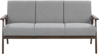 3-Sitzer Sofa Polsterbezug grau ASNES