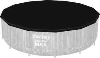 Bestway® Ersatzteil Abdeckplane (schwarz) für Power Steel™ / Steel Pro MAX™ Pools Ø 427 cm