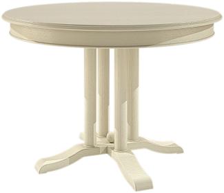 Esstisch Tisch rund ausziehbar ø 110 cm Allegro mit Klappeinlage Pinie massiv Pinie lipizano