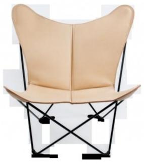 TRIFOLIUM Chair Stahl, schwarz pulverbeschichtet Natur