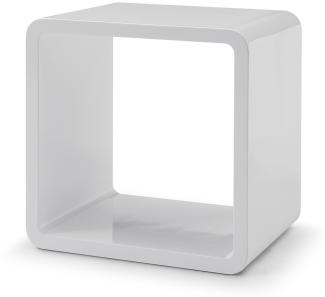 Regalelement Cube Quadratisch MDF Weiß
