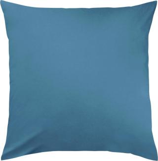 Traumschlaf Basic Single Jersey Kissenbezug|80x80 cm| blau