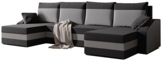 Sofa mit Schlaffunktion in U-Form WELTA,302x75x138,haiti 17/haiti 14