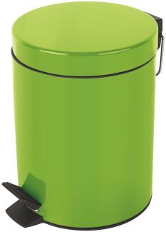 Spirella Kosmetikeimer "Sydney Grün" Mülleimer Treteimer Abfalleimer - 3 Liter – mit herausnehmbaren Inneneimer