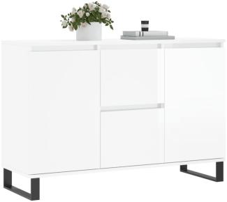 Sideboard Hochglanz-Weiß 104x35x70 cm Holzwerkstoff