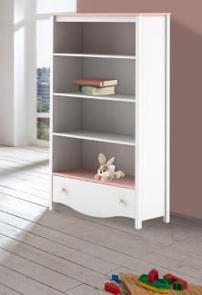 Bücherregal "Mia" Standregal Regal 85cm weiß rosa