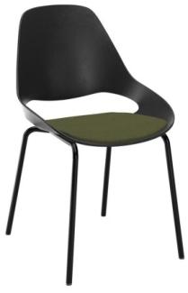 Aluminium-Stuhl FALK ohne Armlehne kiefergrün