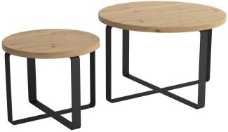 Couchtisch Set Tische Wohnzimmer Design Edelstahl 2tlg. Beistelltisch Tisch 2x