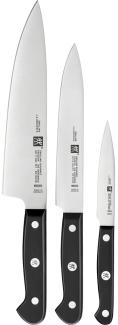 Zwilling Gourmet 3 EL Küchenmesser aus schwarzem Edelstahl