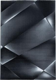 Kurzflor Teppich Clara rechteckig - 240x340 cm - Schwarz