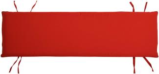 Bankauflage 120cm x 40cm für Gartenbank Ferrara TB-1063 Rot