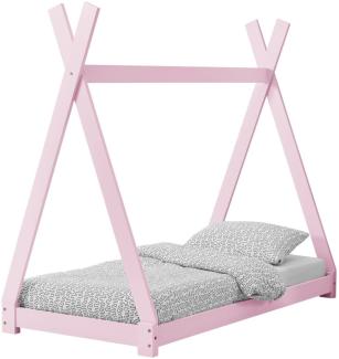 Kinderbett | Tipi | Lattenrost | 70x140 cm - Rosa