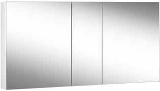 Schneider EASY Line Comfort Spiegelschrank, 3 Doppelspiegeltüren, 150x70x12cm, 177. 150, Ausführung: EU-Norm/Korpus weiss - 177. 150. 02. 02