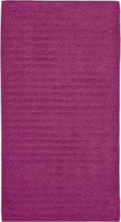 Ross Uni Handtücher Sensual Skin 9001 Zopfmuster | Duschtuch 75x140 cm | fuchsia